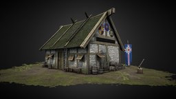 Viking Hut viking, hut