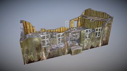 Ruined Building 4 buildings, ruined, unity, unity3d, architecture, gameasset, house, building, gameready, environment