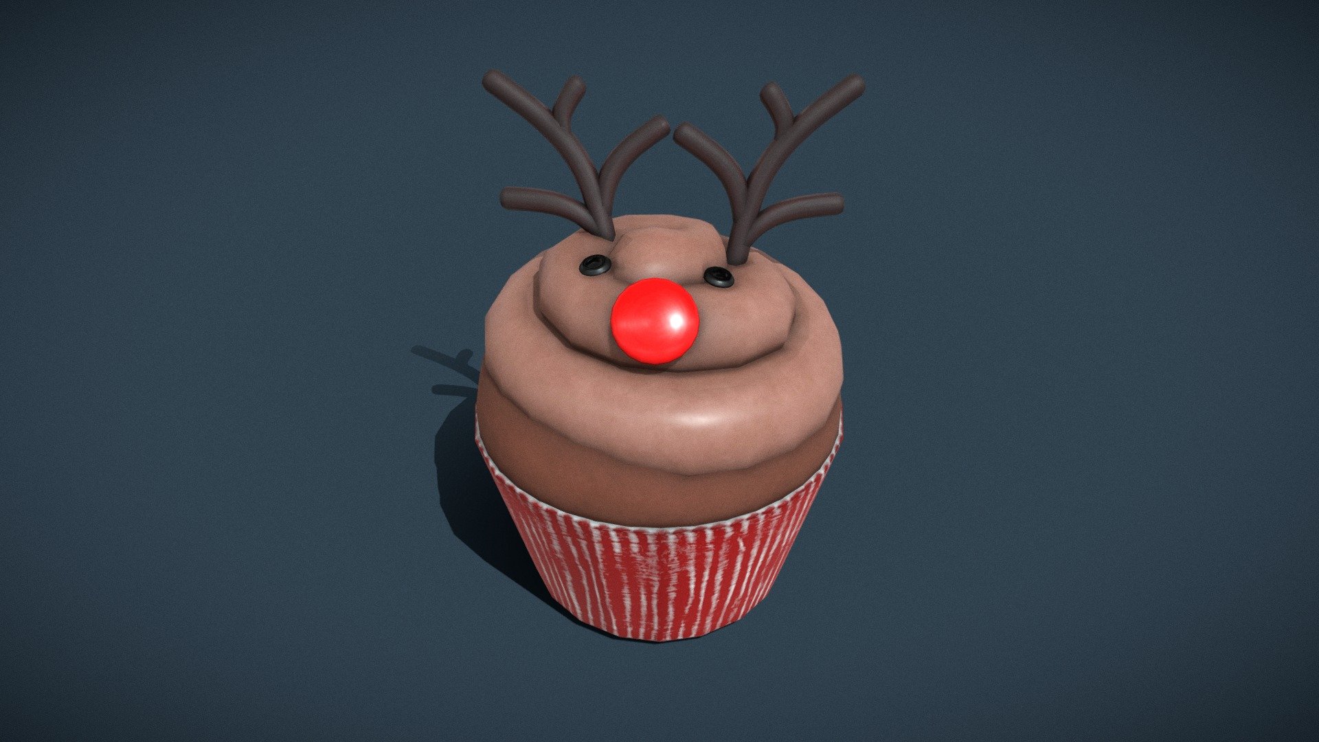 Reindeer_Cupcake 3D Model PBR Texture 4K - Reindeer_Cupcake - Buy Royalty Free 3D model by GetDeadEntertainment 3d model
