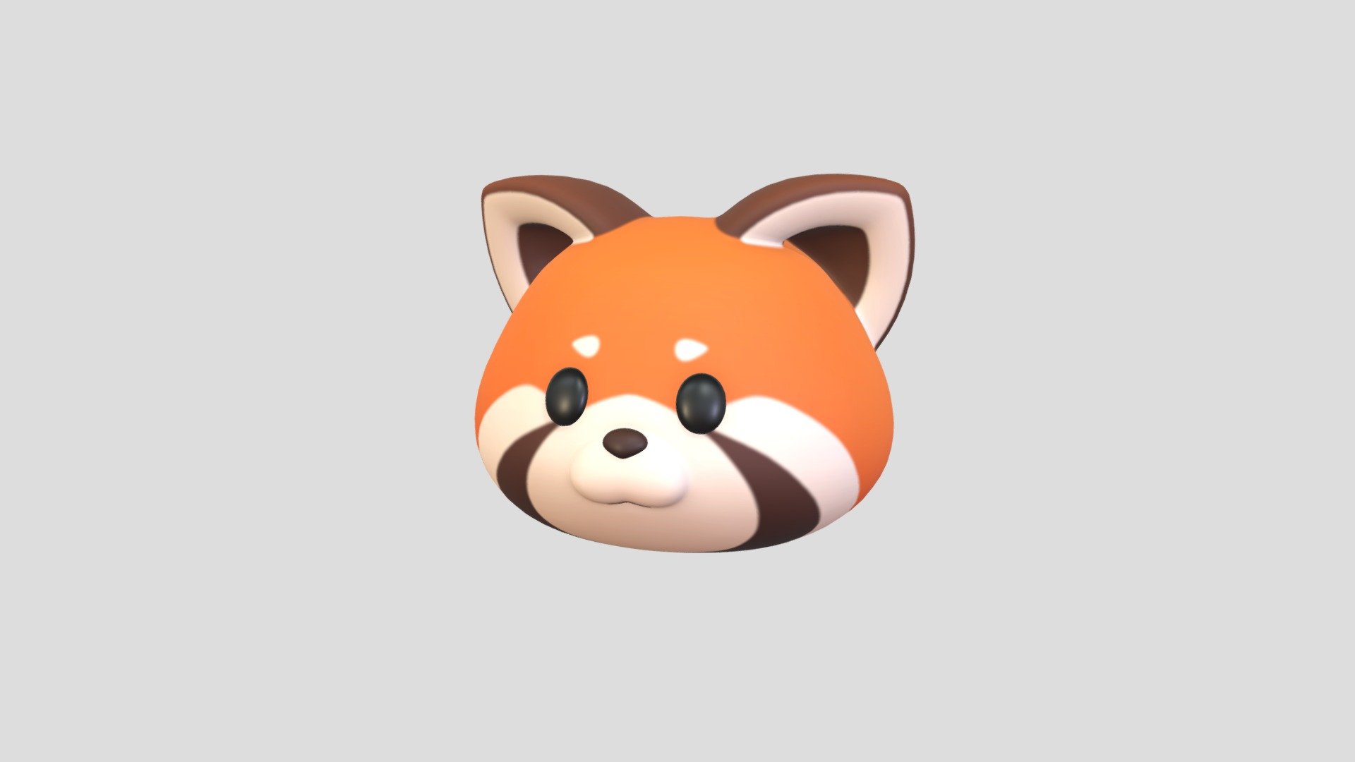 Red Panda Head 3d model.      
    


File Format      
 
- 3ds max 2021  
 
- FBX  
 
- OBJ  
    


Clean topology    

No Rig                          

Non-overlapping unwrapped UVs        
 


PNG texture               

2048x2048                


- Base Color                        

- Roughness                         



1,252 polygons                          

1,281 vertexs                          
 - Prop170 Red Panda Head - Buy Royalty Free 3D model by BaluCG 3d model