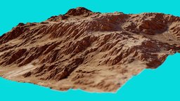 Mars Landscape 6 lamp, world, land, obj, hq, machine, rispat, momit, unity, download