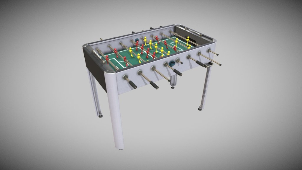 Football Table - Download Free 3D model by Francesco Coldesina (@topfrank2013) 3d model