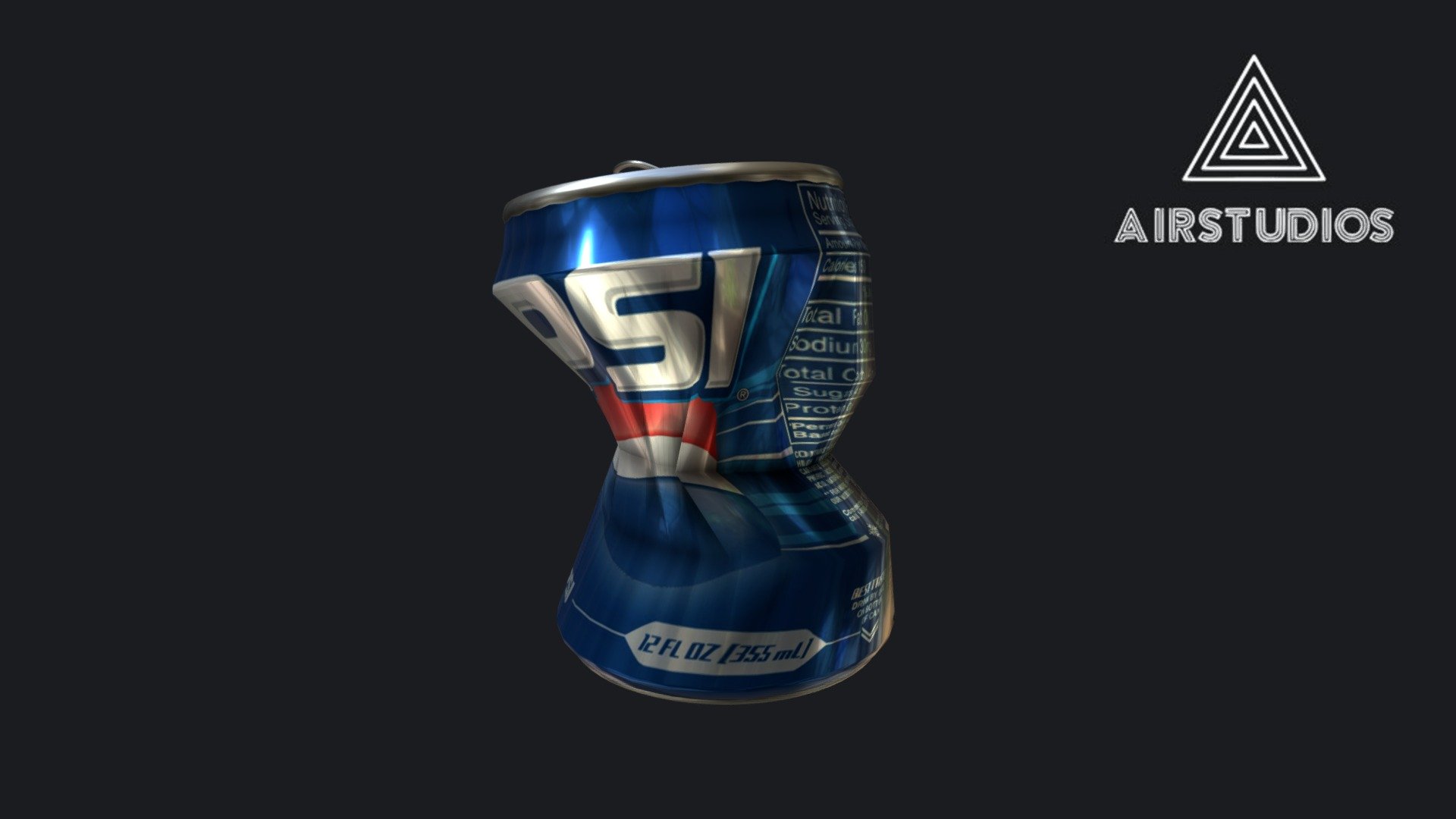 Busted Pepsi Can
Made in Maya - Busted Pepsi Can - Buy Royalty Free 3D model by AirStudios (@sebbe613) 3d model