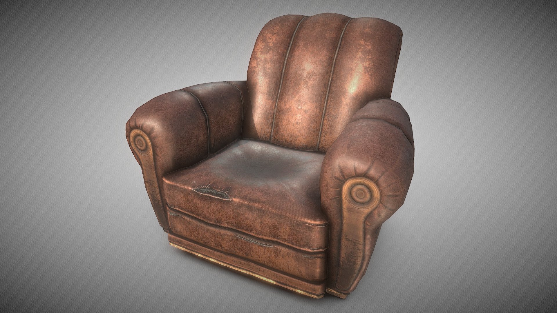 Maya , Zbrush , Substance Painter - Old chair sofa - Buy Royalty Free 3D model by Václav Pleticha (@klidas8) 3d model