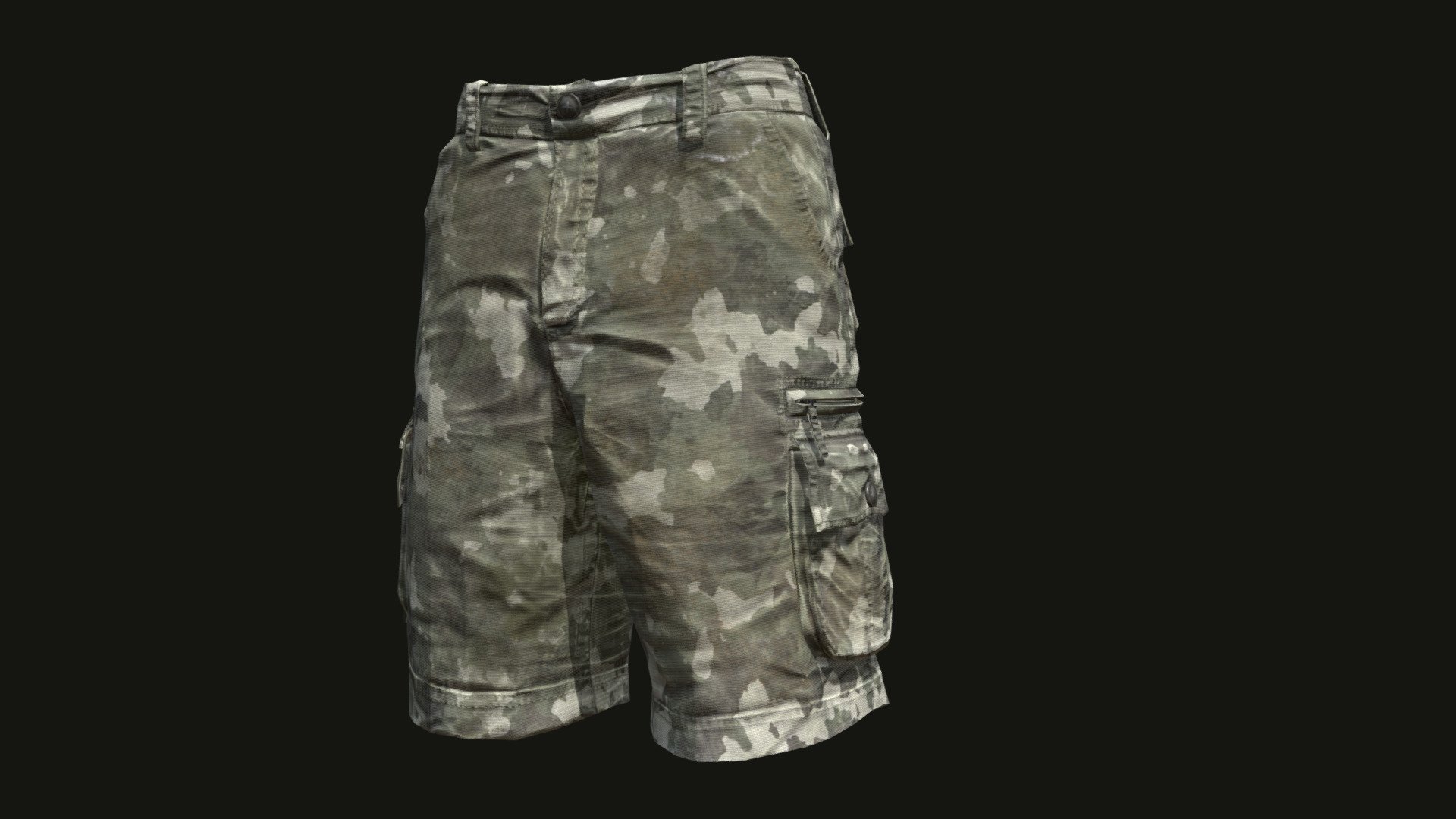 ntroducing the ultimate cargo shorts asset that adds a touch of rugged urban fashion to your game world! Crafted with meticulous attention to detail and optimized for performance, this versatile piece is a must-have for any virtual wardrobe. Elevate your character's attire and immerse players in a world where style meets practicality.

🔥 Key Features:
👖 High-Quality Textures: Immerse players in stunning realism with meticulously crafted 4k textures that bring out every thread and fabric detail. From weathered pockets to intricate stitching, every aspect has been refined to perfection.

🎮 Game-Ready Performance: With a lean 4961 tris polycount, these cargo shorts are optimized for seamless integration into your game. Don't compromise on visual quality or performance – these shorts strike the perfect balance!

Painter File Included for Texture changes 3d model