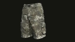 Cargo Pants Shorts Camouflage