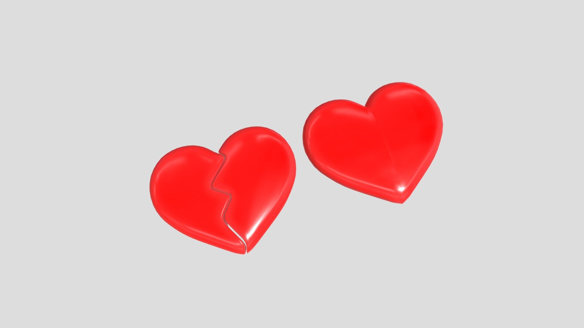 These cartoon style hearts are a great addition to any render and have all quad geometry. Easily add or remove detail with subdivisions. The mesh is viewable from all angles and distances.

This Includes:

The mesh (Full Heart, Broken Heart)
2K Texture Sets (Albedo, Roughness, Normal, Edge Mask)
2 Texture sets on the broken heart (Plain, Red with Black border at seam)
The mesh is UV Unwrapped for easy retexturing - Cartoon Heart - Buy Royalty Free 3D model by Desertsage 3d model