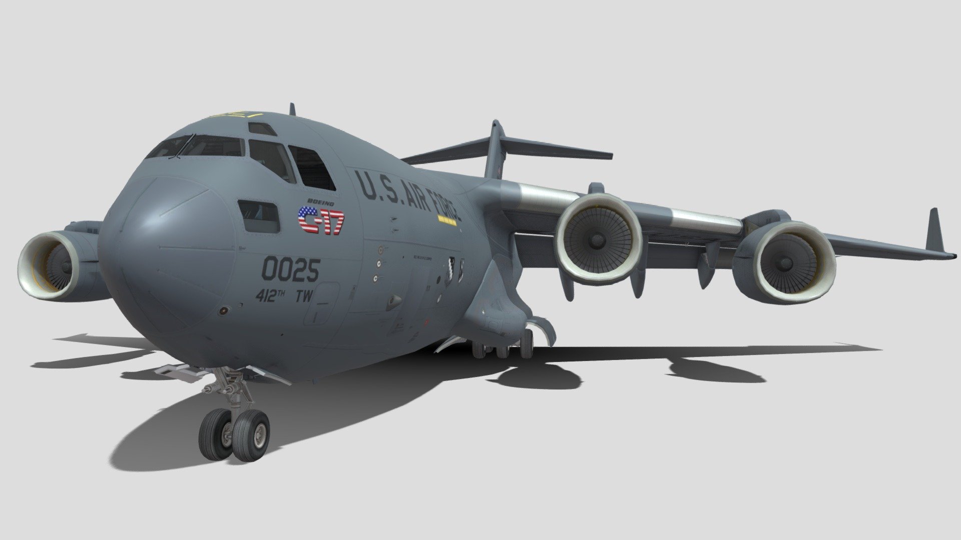 US Air Force - Buy Royalty Free 3D model by Fabbri (@flaviafabbri) 3d model