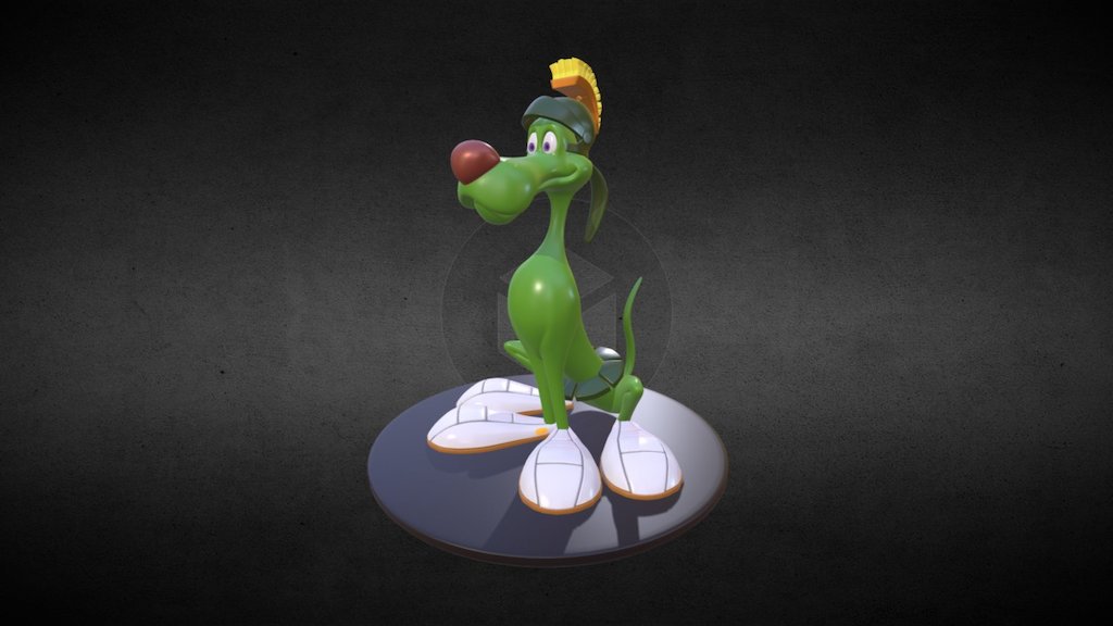 Petit Fan-Art de K9 de Looney Tunes - K9 Sketchfab - 3D model by aego 3d model