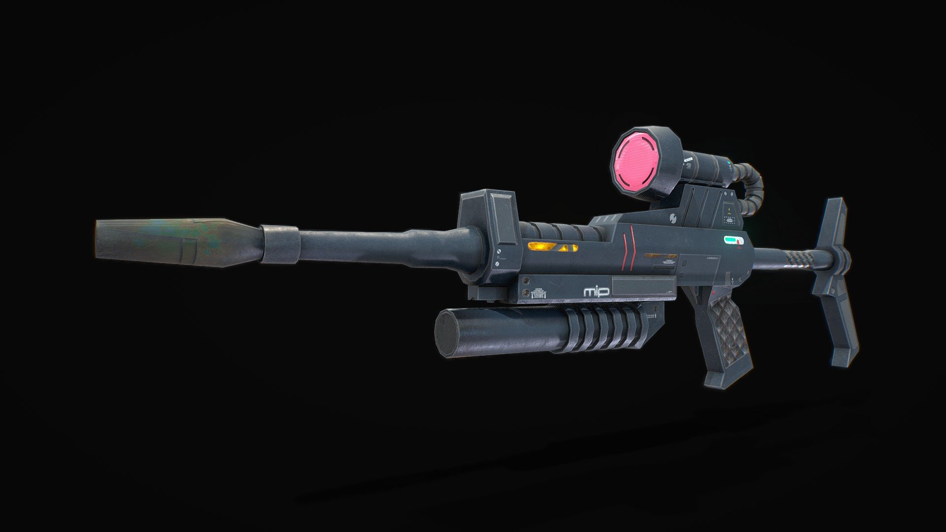 This model was made for One Year War mod of Hearts of Iron IV. Our Mod Steam Home Page https://steamcommunity.com/sharedfiles/filedetails/?id=2064985570 - Gelgoog Beam Rifle - 3D model by One Year War Mod (@hoi4oneyearwar) 3d model