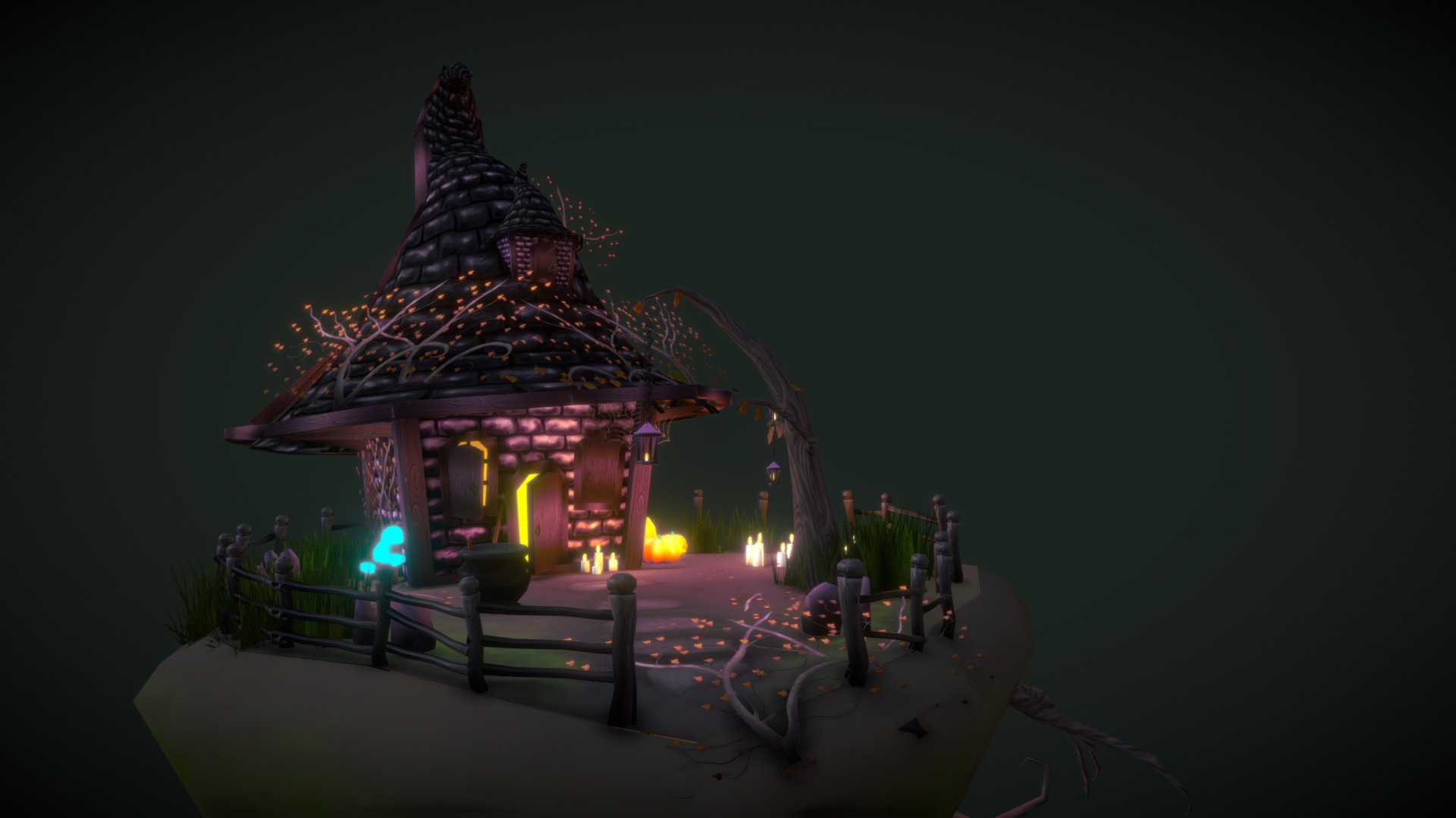 This is a short project I wanted to make since Halloween is coming up very soon! EEk! &lt;3

There's a few dodgy broken bits here and there but I'm a bit lazy ! - Witch Hut! - 3D model by CPU_Livy 3d model