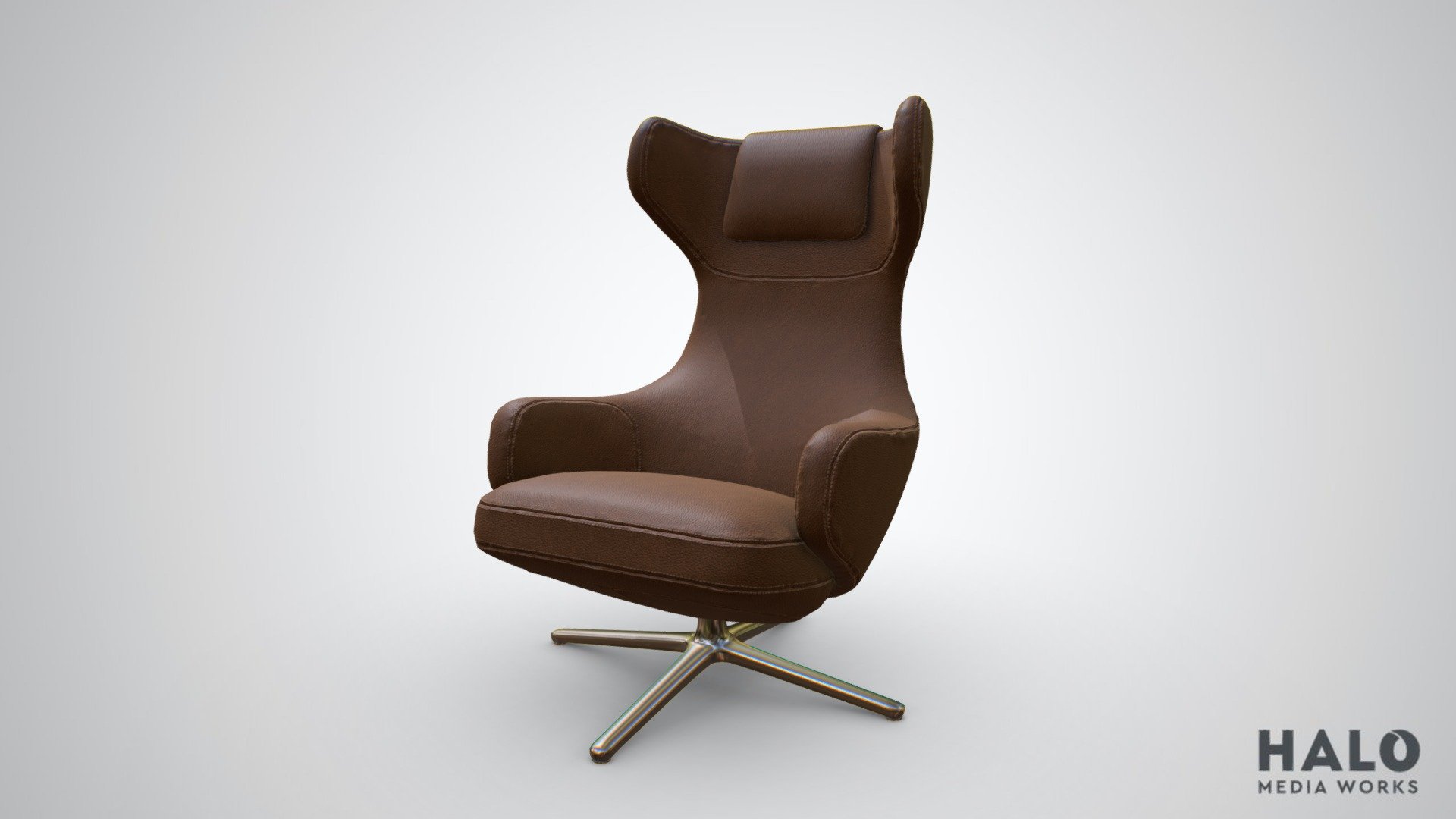 Realistic 3D model of a Grand Repos Lounge Chair - Grand Repos Lounge Chair - Buy Royalty Free 3D model by Halo Renders (@HaloRenders) 3d model