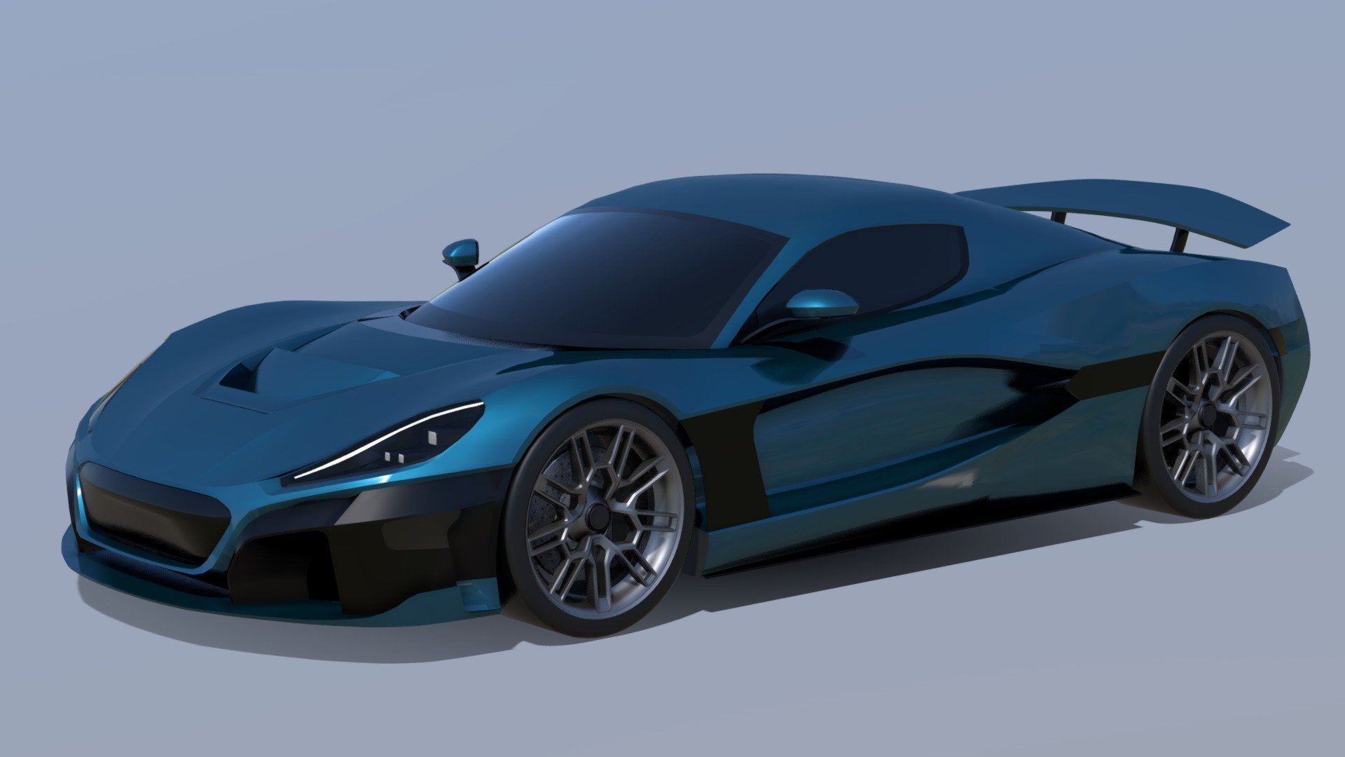 worlds fastest production electric car ! nice

very cool car

&lt;20k tris without wheels - 2022 Rimac Nevera - 3D model by veratech 3d model