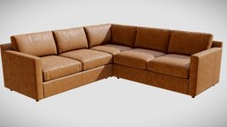 Crate&Barrel Barrett II Corner Sofa room, crate, sofa, barrel, leather, couch, sitting, corner, soft, furniture, sectional, barrett, living, design, interior, cratebarrel, 3detto