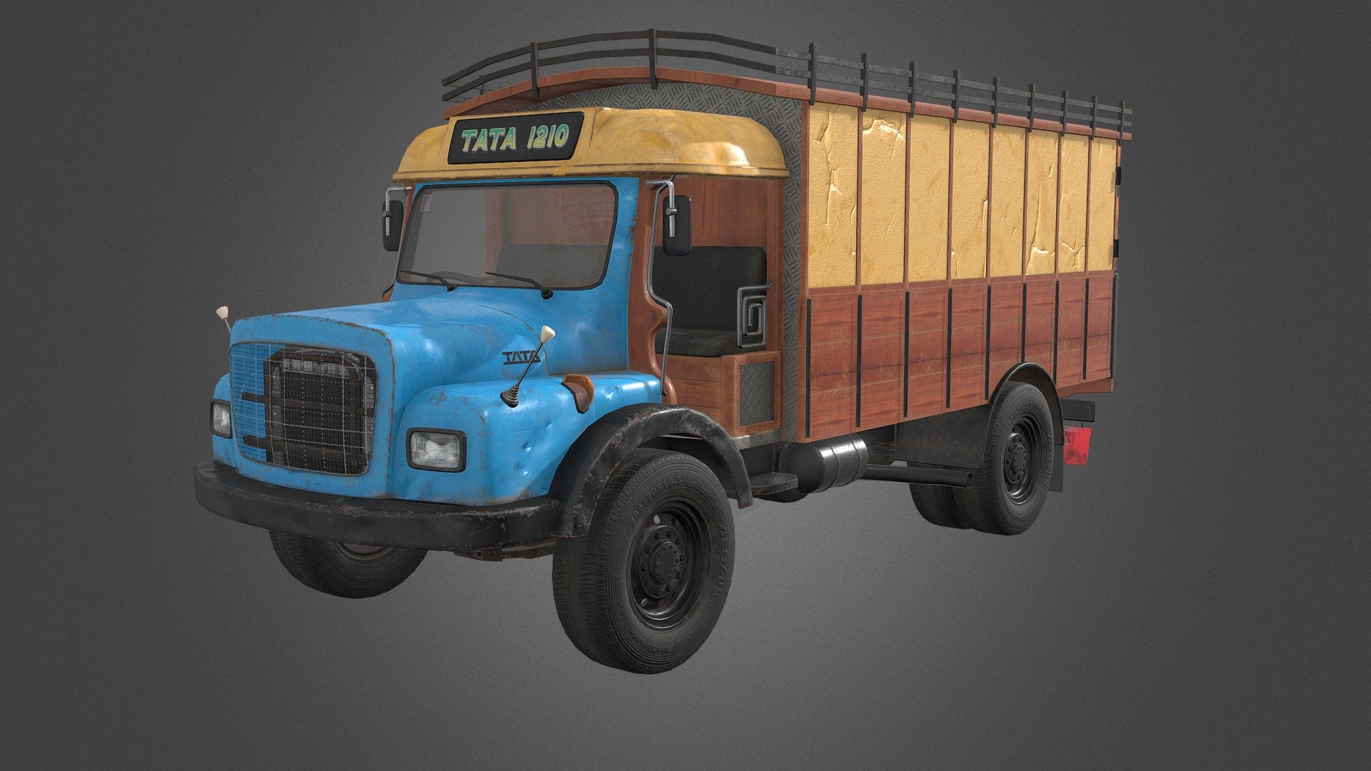 The Tata 1210 is a medium-duty truck produced by Tata Motors. Known for its reliability, it typically has a payload capacity of around 12 tons. The truck is often used for various cargo transport applications and is recognized for its sturdy build and fuel efficiency.
Common Transport Vehicle in Srilanka &amp; India 3d model
