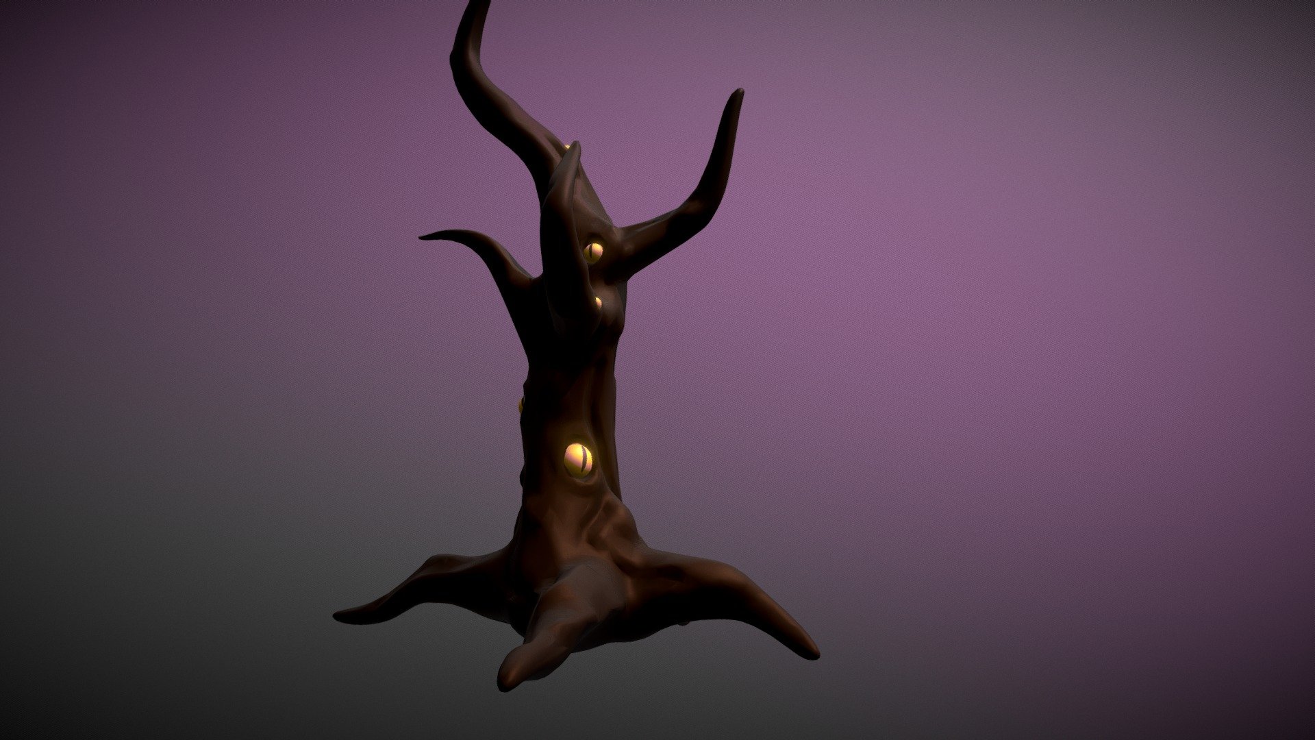 Model of the eye tree in my game project Eye of the Nightmare. 
Project can be found here: https://surfervelocity.com/eye-of-the-nightmare/ - Eye trees - 3D model by SurferVelocity 3d model