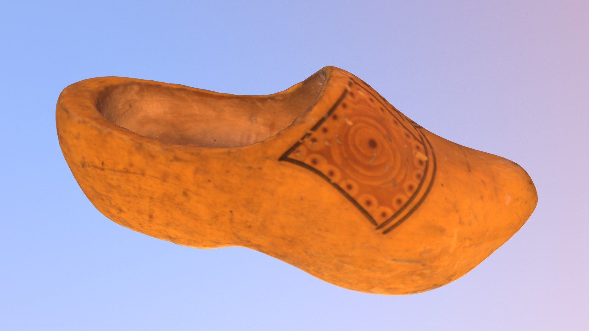 Small, low-res, low-poly, contoured object with texture demonstration model. This model was created by scanning an old wooden clog.





Scanner: Creaform Go!SCAN 50




Software: VXelements / VXmodel




Original Object Size: (L) 293mm x (W) 115mm x (H) 110mm




Scan Resolution: 2.0mm




Scanned Mesh: 13,266 polygons




Displayed Mesh: Scan decimated 80%




Export format: Wavefront (.obj)


 - Old Wooden Clog - 3D model by ETATech3D Limited (@etatech3d) 3d model