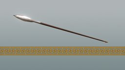 Greek Hoplite Spear (Dory) greek, spear, phalanx, game-asset, substancepainter, weapon