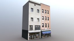 NYC Bronx Buildings hd, new, york, realistic, bronx, archietecture, pbr, low, poly, building