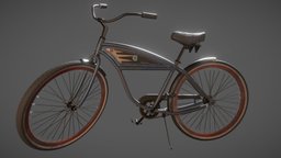 Schwinns Cruiser bike, bicycle, wheels, schwinn, bake, normalmap, normals, chanins, lowpoly, highpoly