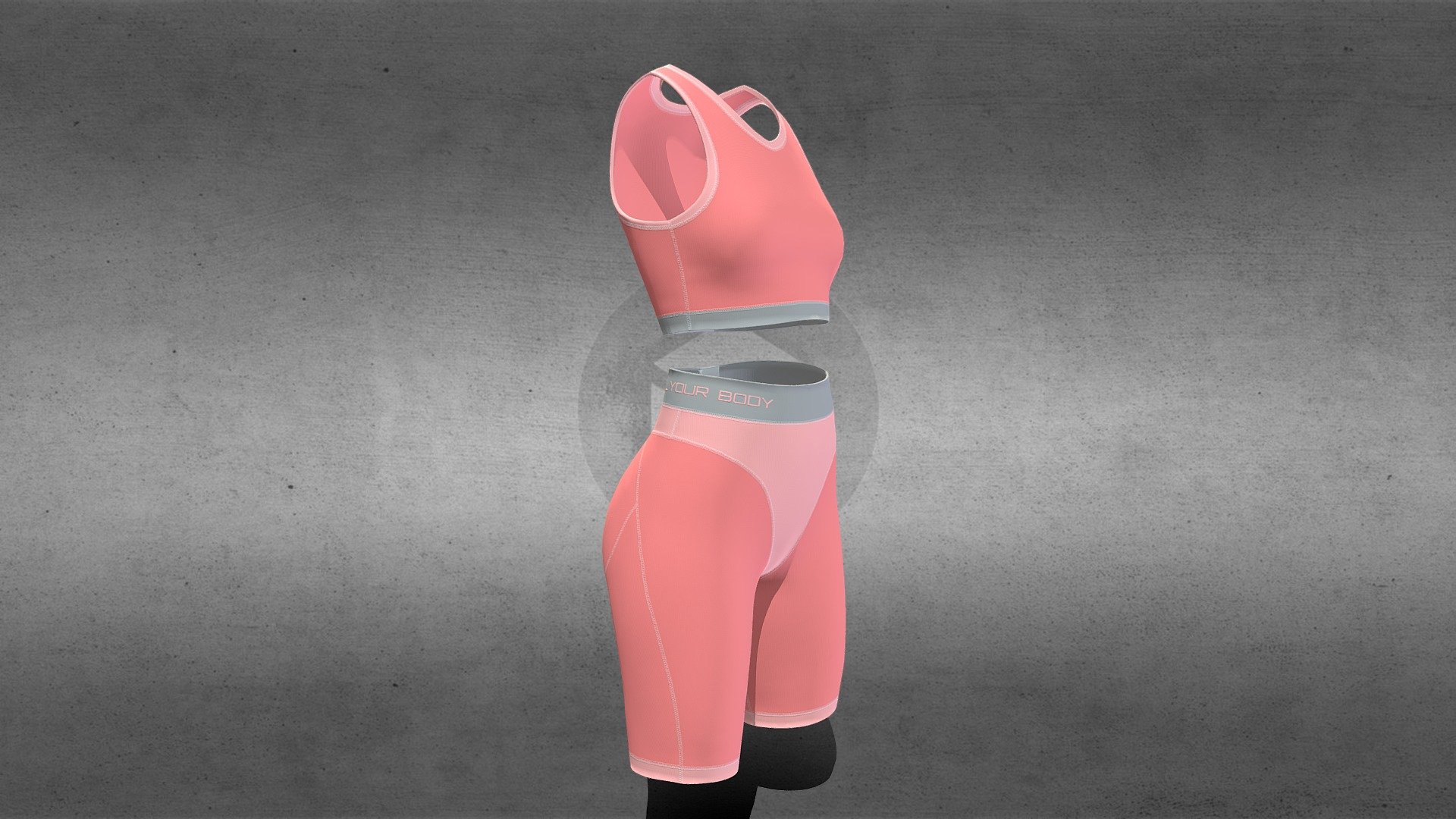 Retopologized woman sport clothe - sport clothes - Buy Royalty Free 3D model by MalahovaVladislava 3d model