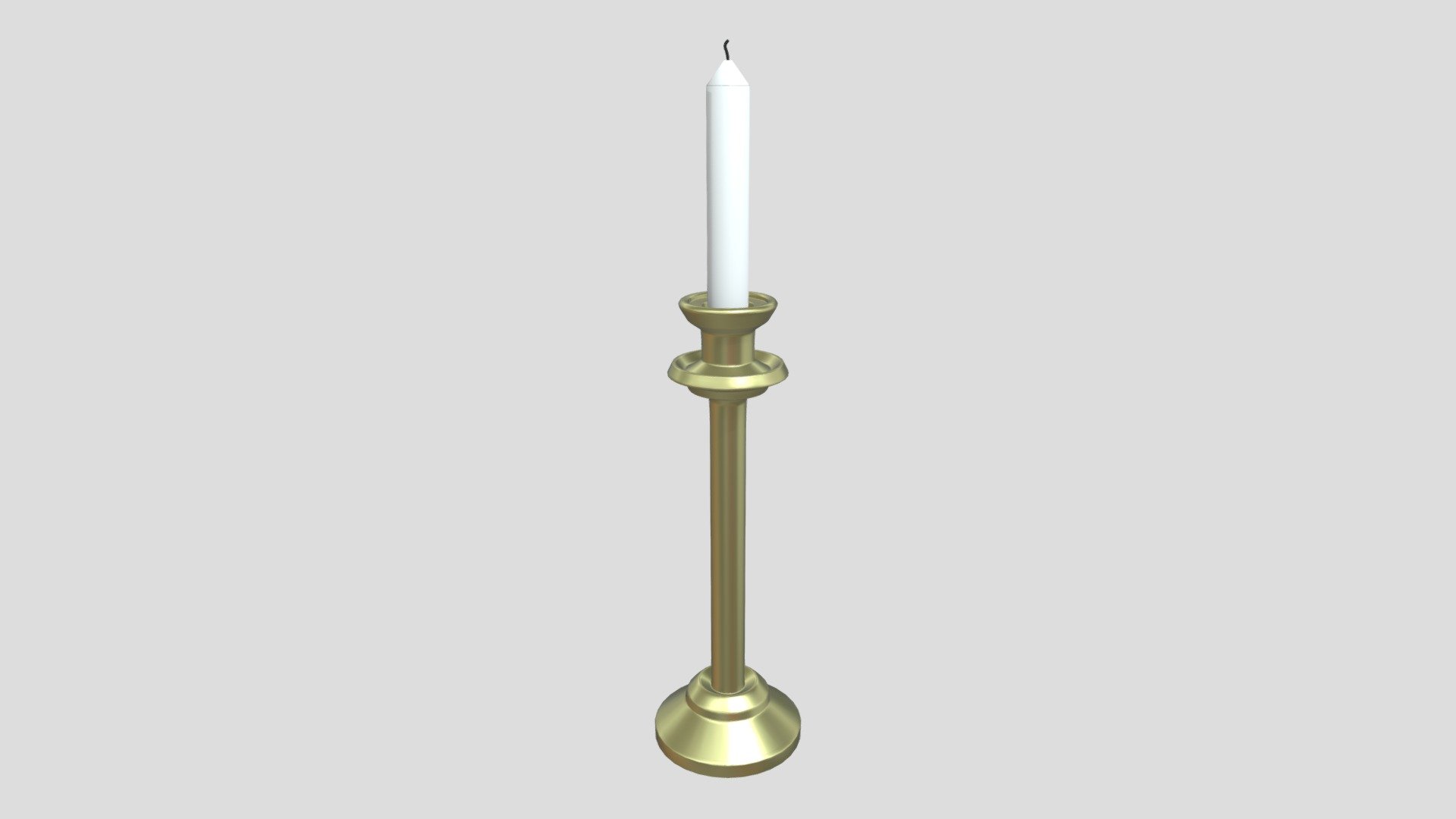 Church candle that was created using Blender. This is a candle that you could use for any church scene. For example, it could go on top of an altar or a podium. The candle is not limited to be used in church scenes, but it can be used in any scene that you feel it fits.

Features:


Model uses the metalness workflow and PBR textures in PNG format
Includes 1 model, 1 church candle
The model has been manually unwrapped to match its PBR textures
Native Blend file is included with pre-applied textures
Blend file has objects and cameras grouped accordingly and easy to follow
Model has been exported in 3 file formats (FBX, OBJ, DAE/Collada)
All files have been zipped into one archive with an easy to follow hierarchy

Included Textures:


AO, Diffuse, Roughness, Gloss, Metallic, Normal
UVLayout

The source file that is uploaded is for demonstration use and is uploaded in FBX format. In the additional file you will find all model exports and the textures that go along with them 3d model