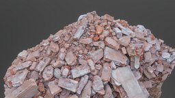 Heap of construction debris bricks ruin, brick, 3d-scan, recycling, urban, dirt, pile, waste, 3d-scanning, clay, destroyed, stack, mound, authentic, downloadable, heap, freemodel, architecture, asset, gameasset, house, free, building, download, material