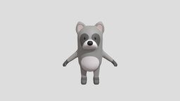 Cartoon raccoon raccoon, charactermodel, character