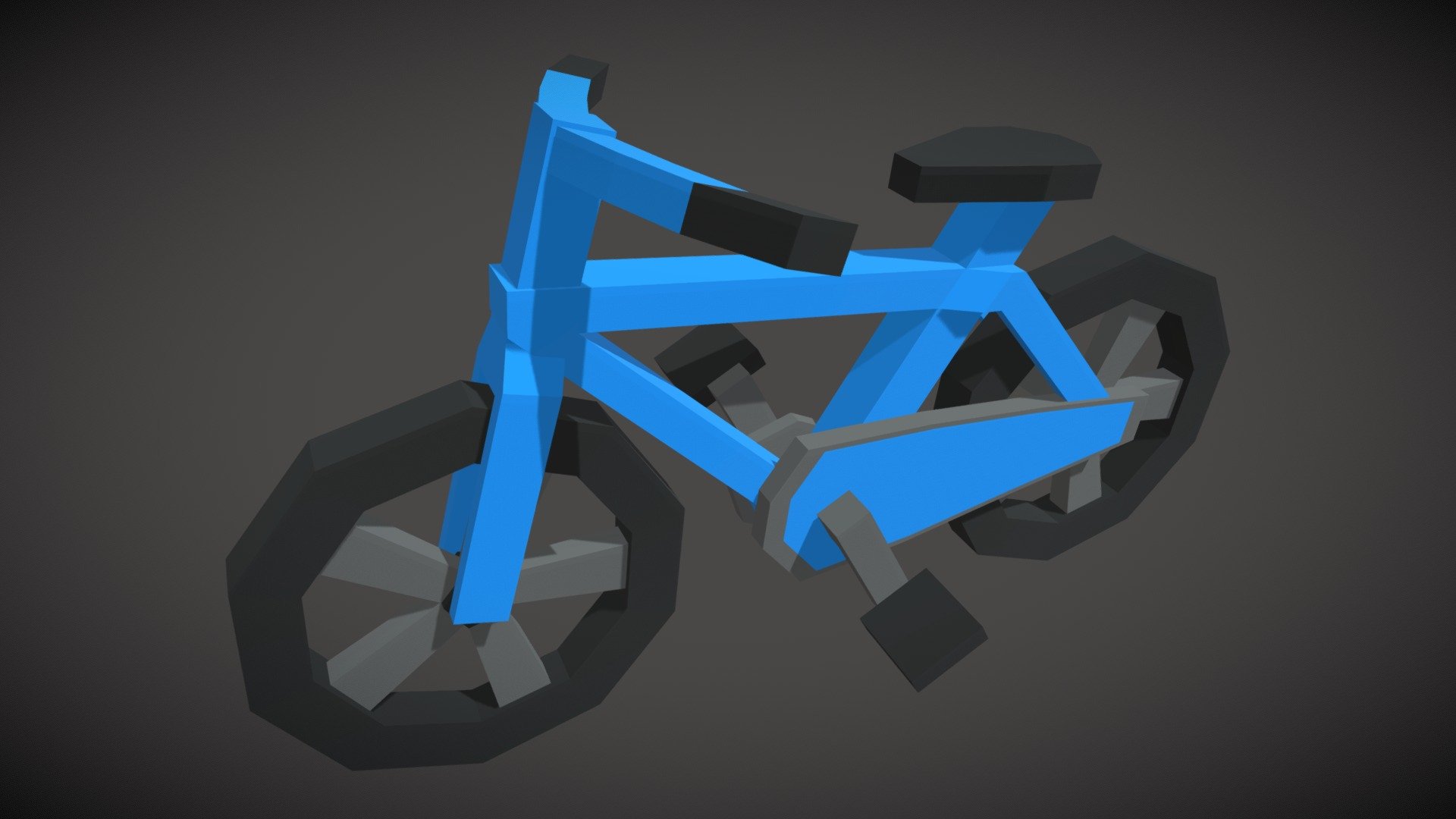 Today was skating day, so I thought i just model some cool things you need for skating. This is a simple lowpoly bicycle for your next game or video 3d model