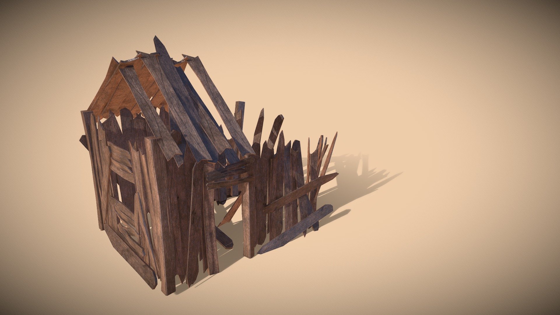 Broken down house.
Modeled in Maya;
Game-ready (optimized) for Unity, Unreal Engine, etc.
Perfect for different games based in the medieval ages, even current age 3d model