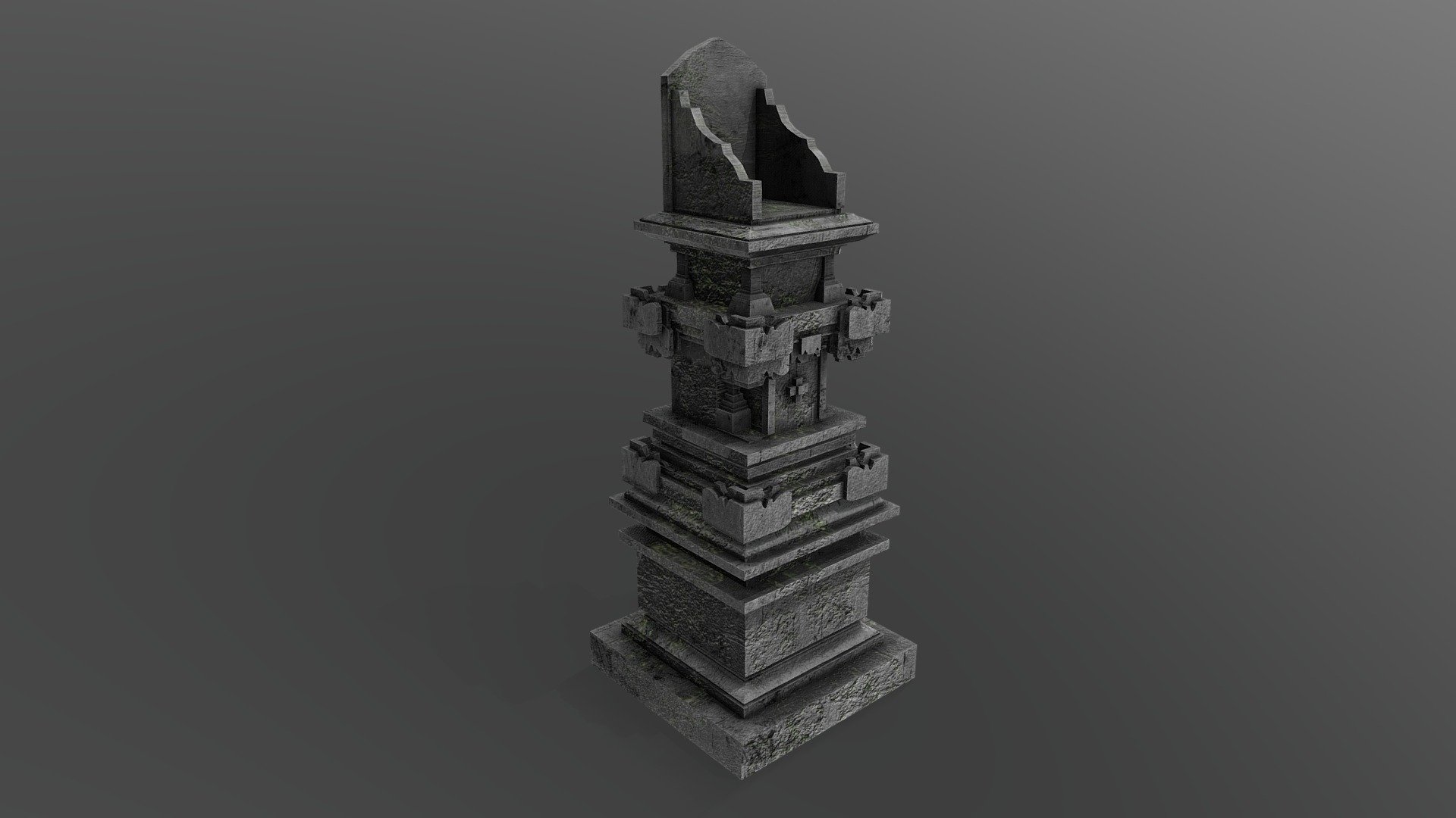 Game Asset Object Merajan / Sanggah From Bali Culture
Create = Blender
Texturing  = Substance Painter

About Merajan / Sanggah
Mrajan or Sanggah Pamerajan comes from the word: Sanggah, meaning Sanggar = holy place; Pamerajan comes from Praja = family. So Sanggah Pamerajan means = a sacred place for a certain family. For brevity, people call it in short: Sanggah, or Merajan - Merajan / Sanggah Bali Game Asset - 3D model by solodevelopment97 3d model