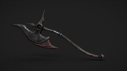 Twohand Axe Primordial Sunder props, propdesign, prop_modeling, medieval-prop, axe-weapon, medievalfantasyassets, weapon, gameasset, gameready