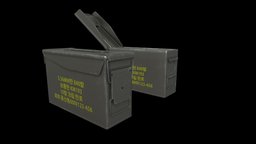 ROK Army 5.56mm AmmunitionBox 한국군 5.56mm 탄통. army, ammunition, militarty, ammunition-box, noai