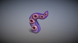 Tentacle Monster unreal, realtime, ocean, tentacle, attack, kraken, enemy, sushi, character, unity, game, pbr, mobile, monster, animated, download, rigged