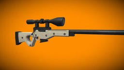 Stylized Bolt Action Sniper Rifle