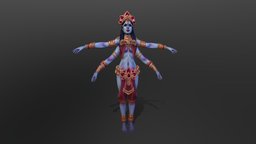 Godess Kali Character 3D Model sculpt, kali, hinduism, substancepainter, substance, character, game, 3d