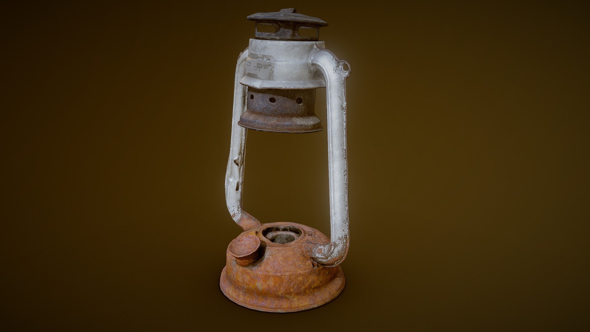 Photoscan( 135photos) - Old Rusty Oil Lamp - 3D model by Alexander Komendant (SashaRX) (@Sasharx) 3d model