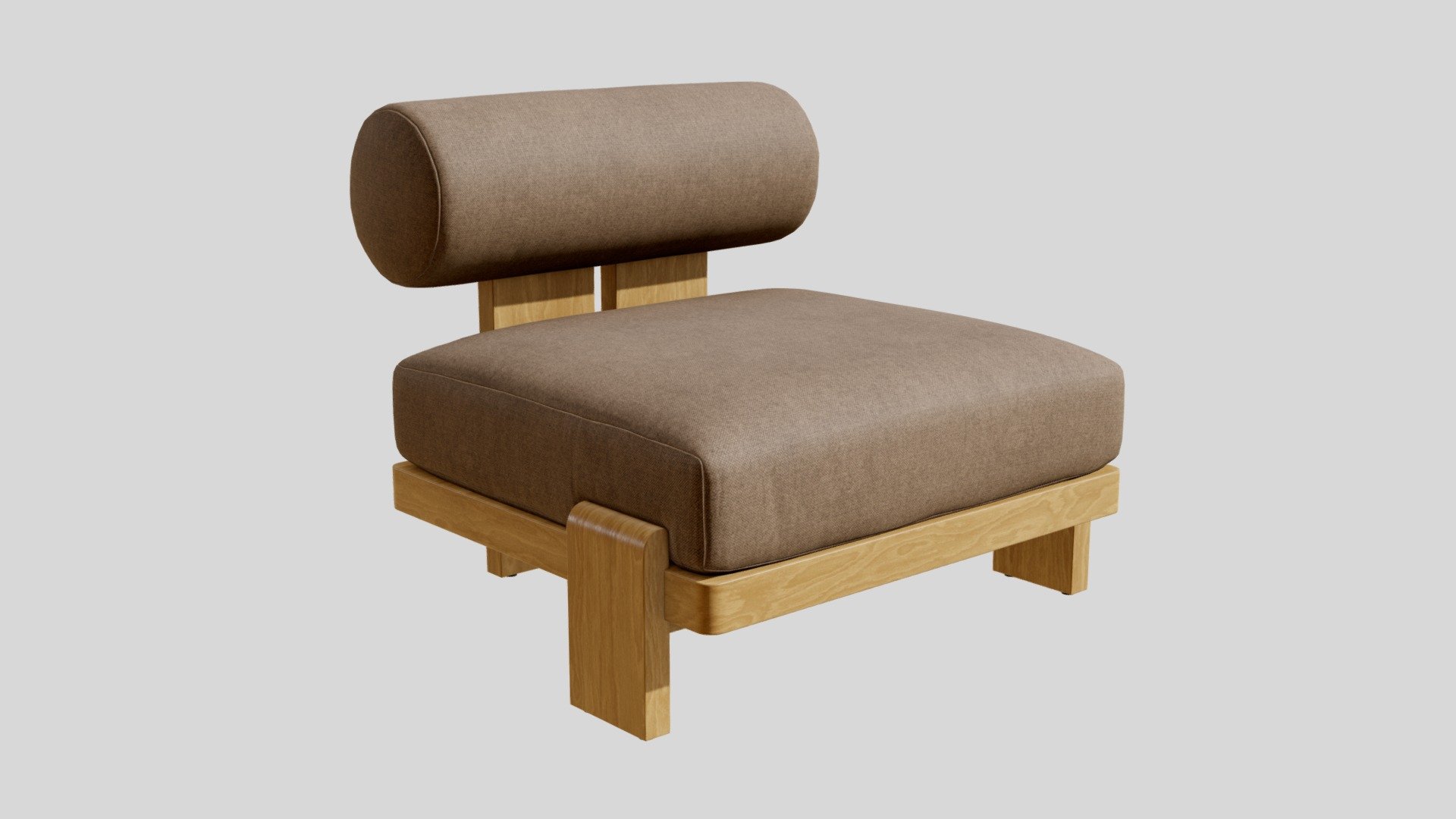 High-quality 3d model of a Restoration Hardware Vigo Teak Lounge Chair - Restoration Hardware Vigo Armchair - Buy Royalty Free 3D model by 3detto 3d model