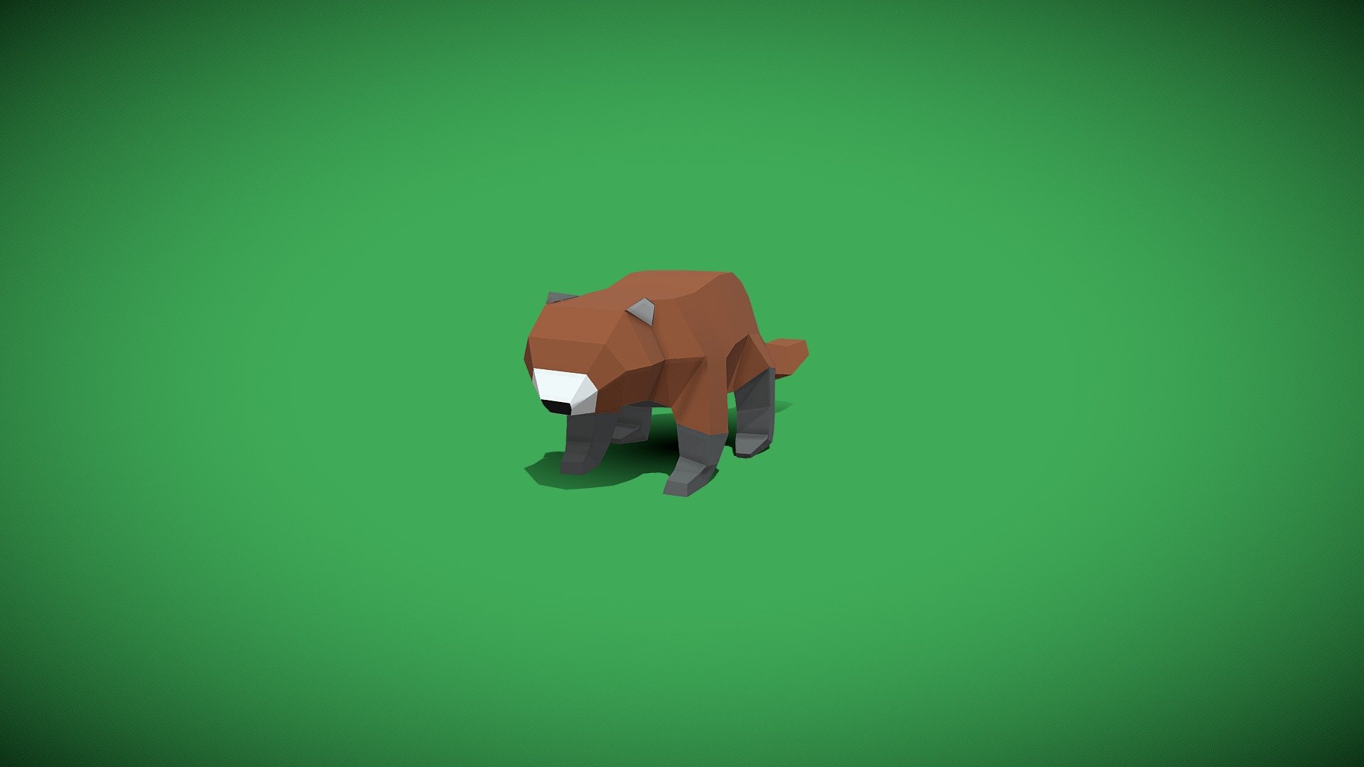 Red panda with animation - Red panda - Download Free 3D model by galiulinEldar 3d model