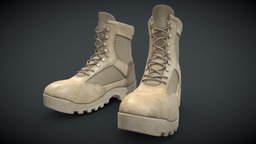 Military/Tactical Boots fps, boots, props, tactical, asset, game, military