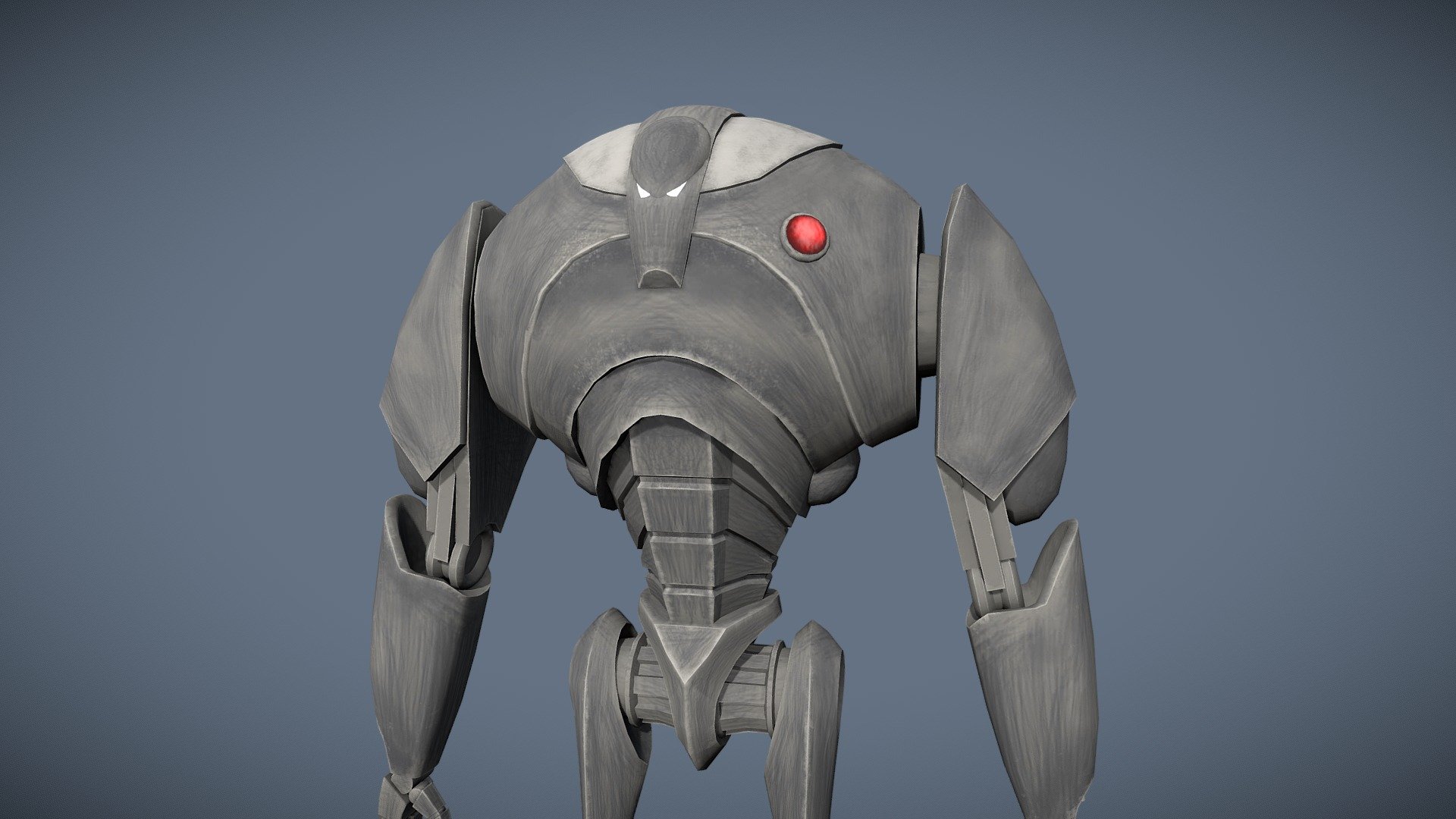 B2 Super Battledroid Fanart from the clone wars season 1. This is a fully rigged low poly game asset with IK and FK controls for all 4 limbs. This was made in Blender.

I am selling this for $15 AUD.

Email: eddie.roach751@gmail.com
Discord: https://discord.gg/Bc4mM5gr
Artstation: https://www.artstation.com/eddieroach
Instagram: @eddie_a_roach - B2 Super Battle Droid | Low Poly | Clone Wars S1 - 3D model by Eddie Roach (@eddie.roach) 3d model