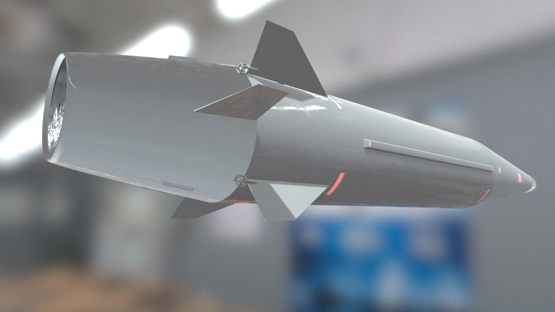 Kh-47M2 Kinzhal - Russian missile kinzhal - 3D model by Hamza (@zeinaldin) 3d model