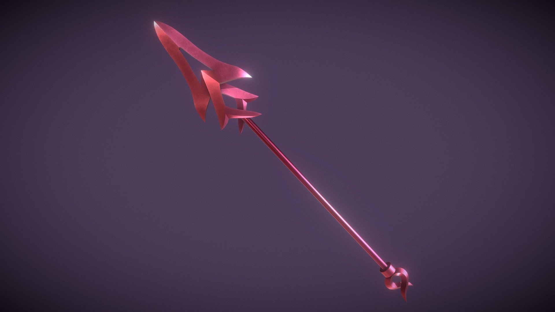 A model of the Elder Spear, a weapon from the Disgaea series. Is low poly and uses PBR textures 3d model
