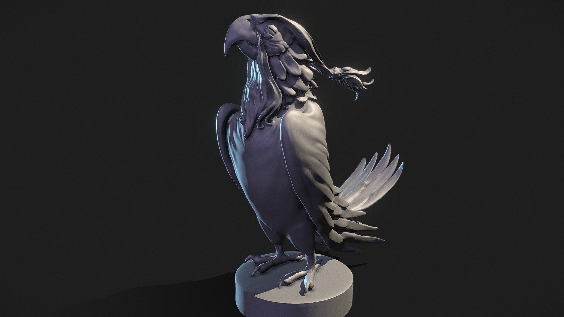 Perroquet 3d Print - Parrot-Sculpt 3d Print - 3D model by Faouzi Hamida "FaZ" (@sensokan) 3d model
