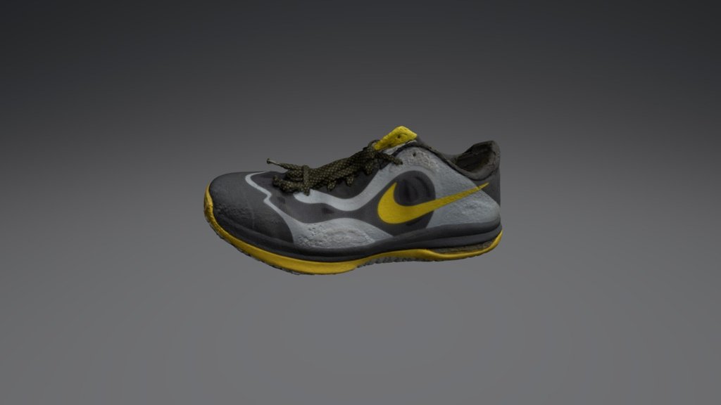 A 3D scan of my Nike running shoe using 105 photos taken with Nikon DSLR 3d model
