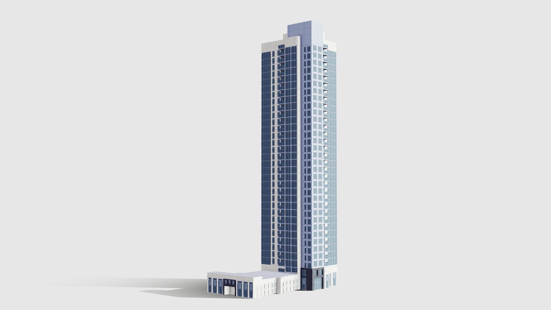 The Residences Tower5 - Dubai - Buy Royalty Free 3D model by 1Quad (@Nzr.3d) 3d model