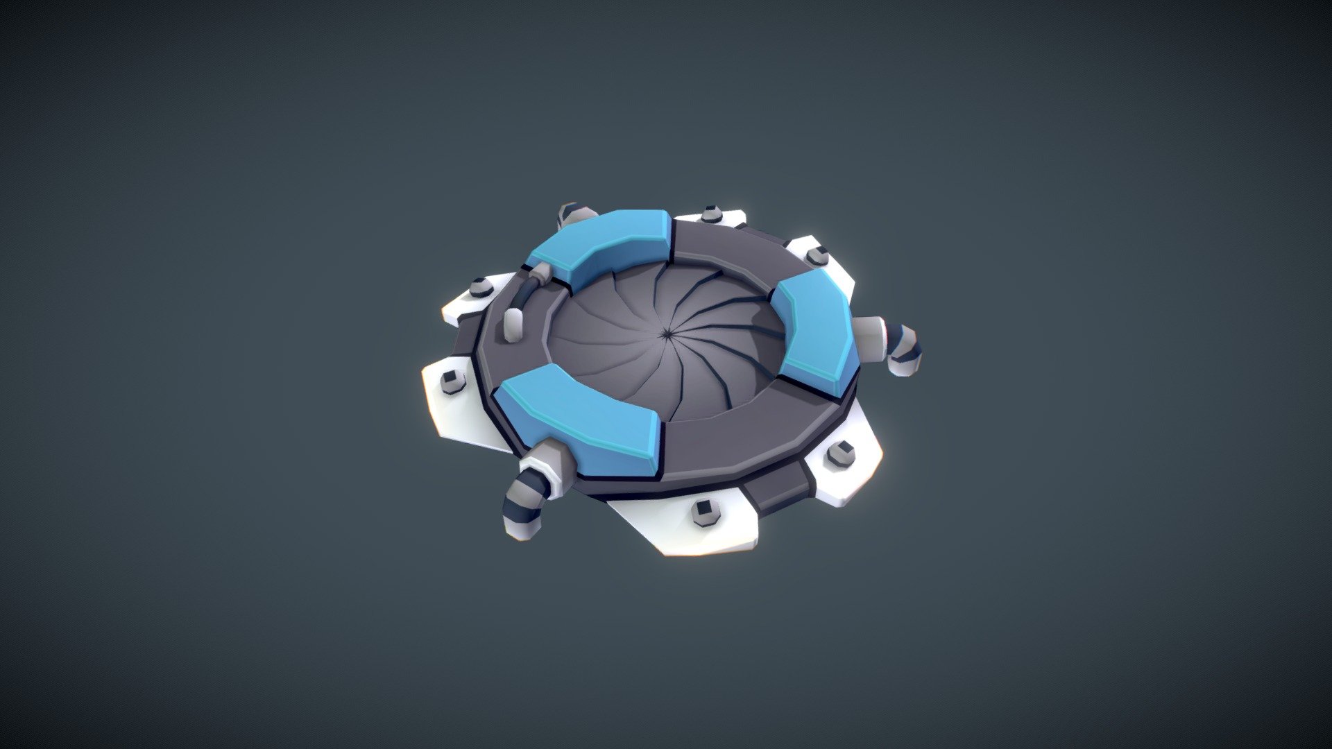Teleporter pad for the Tombstar game 3d model