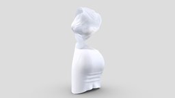 Bareback White Dress short, red, white, back, club, fashion, girls, clothes, classy, skirt, dress, realistic, real, womens, elegant, bare, carpet, wear, backless, evening, pbr, low, poly, female