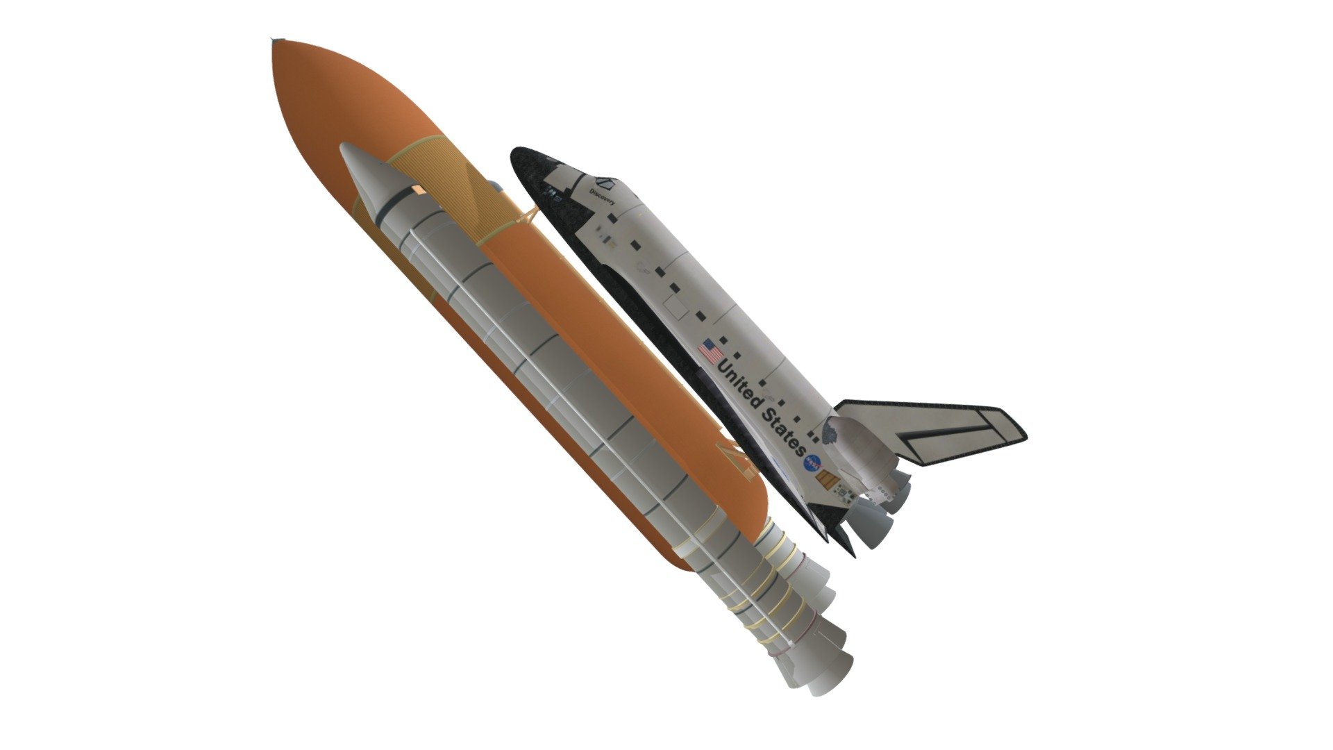 Quality 3d model of Discovery space shuttle.

3D Formats:

3D Studio

Lightwave

3ds Max

Maya

OBJ

Rhino 3dm

Softimage - Discovery Space Shuttle - Buy Royalty Free 3D model by 3DHorse 3d model