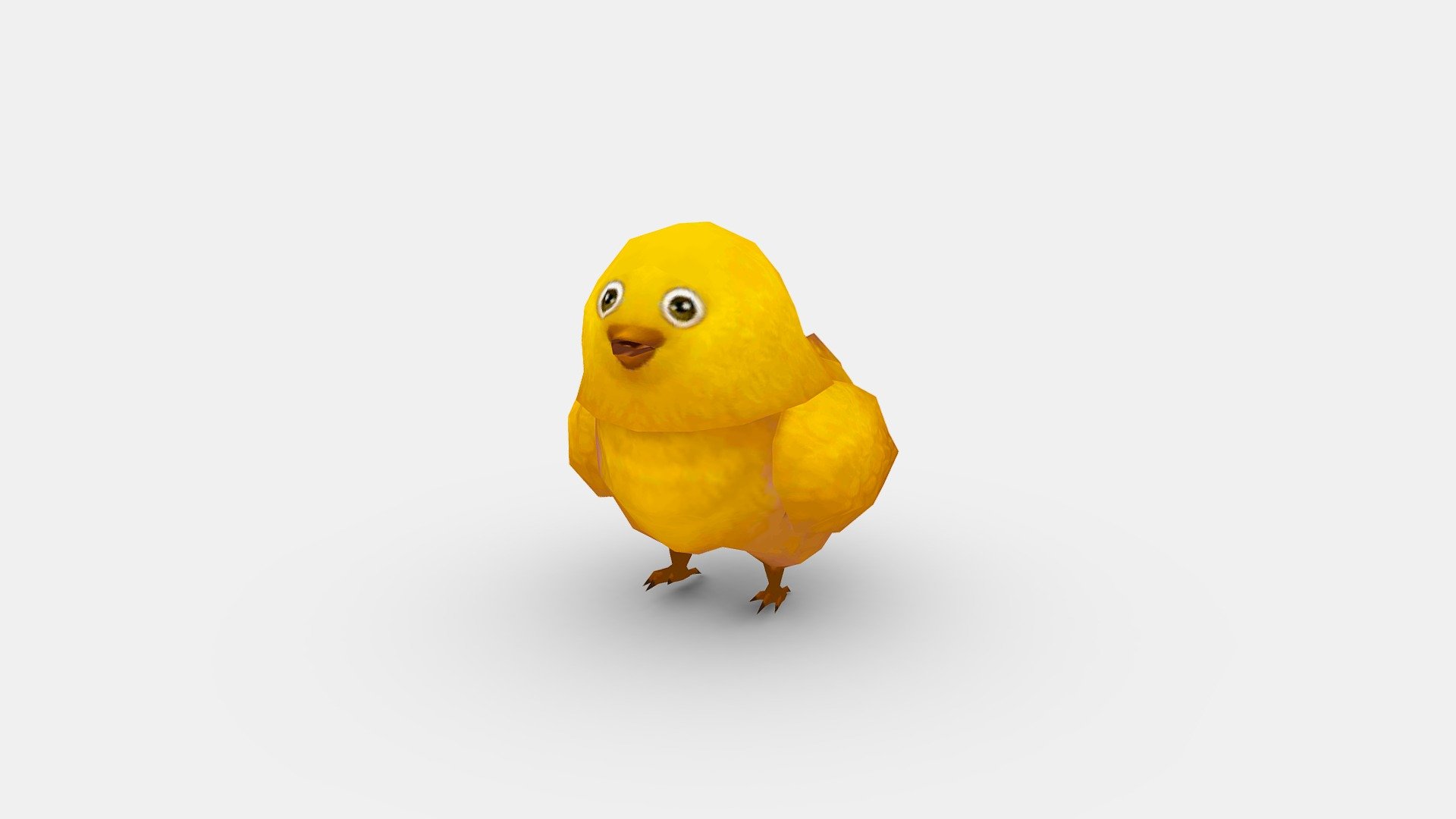 Cartoon chick - little yellow chicken - Cartoon chick - little yellow chicken - Buy Royalty Free 3D model by ler_cartoon (@lerrrrr) 3d model